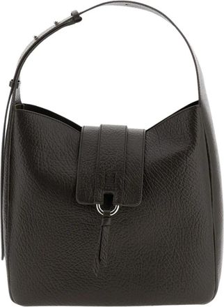 Hogan H01X Hobo Verticale Tas - Dames - Schoudertassen - Bruin - ONE Size - Leer - Tassen