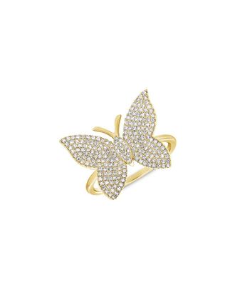 Sabrina Designs 14K 0.52 Ct. Tw. Diamond Butterfly Ring