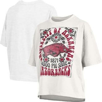 Pressbox Womens Pressbox White Arkansas Razorbacks Harmony Oversized T-Shirt at Nordstrom, Size Small