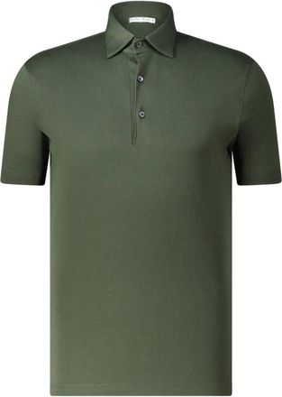 Stefan Brandt Polo Shirts - Heren - Polos - Groen - L - Katoen - Tops