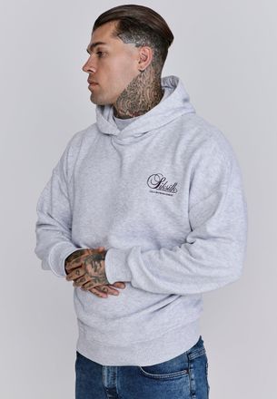 Siksilk Sudadera con capucha gráfica Snow Marl para hombre SikSilk M