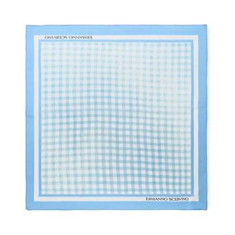 Ermanno Scervino Pocket Scarves, female, Blue, Size: ONE SIZE Square Silk Stole