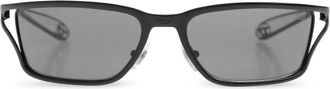 Diesel Rechthoekige Zonnebril - unisex - Zonnebrillen - Zwart - 58 MM - Accessoires