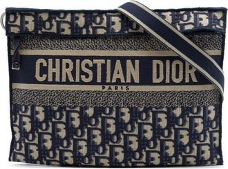 Dior Pre-owned Dior Oblique Canvas Flat Crossbody Ladies 1UR0BGU1CQ8X0XVA