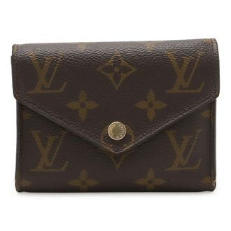 Louis Vuitton Monogram Brown Monogram Monogram Canvas Pvc Coated Canvas Wallet (Tri-Fold) (Pre-Owned)