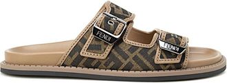 Fendi Sliders, male, Brown, Size: 10 US Stylish Sandals for Women
