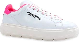 Love Moschino BFF Sneaker - Dames - Sneakers - Wit - 40 EU - Leer - Schoenen