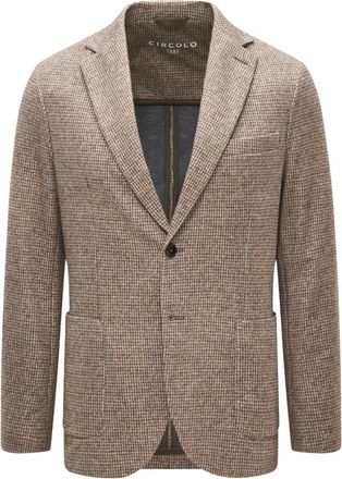 Circolo 1901 Blazer Special Print - Heren - Jassen - Bruin - Maat: M Katoen