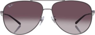 Ray-Ban Grey Gradient Pilot Unisex Sunglasses RB3712D 004/8G 62