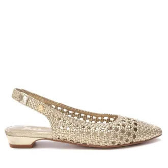 Xti Womens Ballerina Flat Shoes In Gold