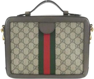 Gucci Pre-owned Vintage Handbag - Dames - Vintage Handtas - Beige - ONE Size - Vintage