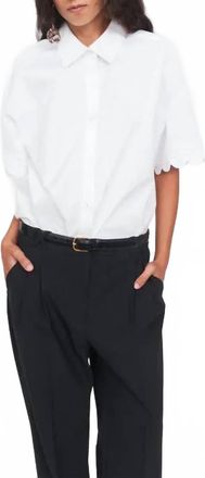 The Garment Womens Cyprus Scallop Shirt In White