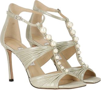 Jimmy Choo London Aura 95 Leather Sandal