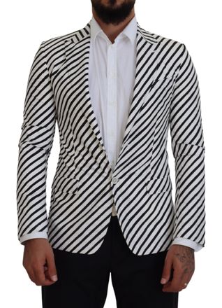 Dolce & Gabbana Gestreepte Blazer Met Notch Lapel