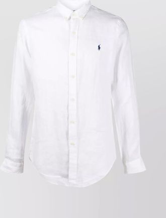 Polo Ralph Lauren collared tailored shirt with curved hem