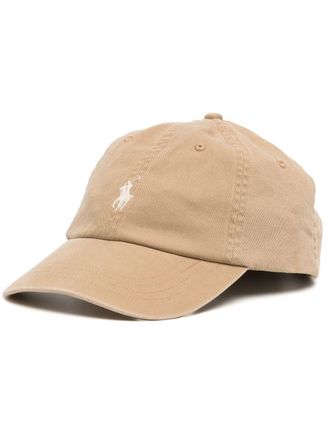 Polo Ralph Lauren embroidered-logo cotton cap - men - Cotton - One Size - Brown