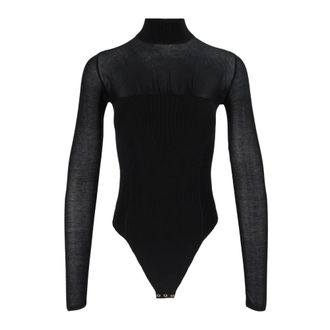 Elisabetta Franchi Body Tricot - Dames - Tops - Zwart - Maat: L Viscose