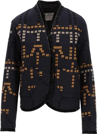 Forte_Forte Jassen, Dames, Veelkleurig, M, Samarcanda Jacquard Jas