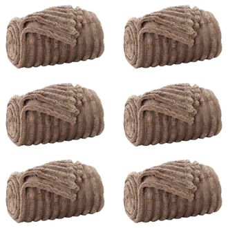 vidaXL Mantitas De Sof&aacute; 6 Pcs Camel 150 X 130 Cm Lana Vidaxl