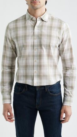 Johnnie-O Umstead Plaid Button-Up Shirt in Sage at Nordstrom, Size Xx-Large