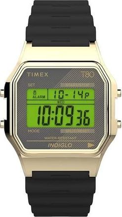 Timex Timex 80 Gold-Tone/Black Digital Unisex Watch