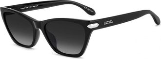 Isabel Marant Zonnebril - Dames - Zonnebrillen - Zwart - 58 MM - Leer - Accessoires