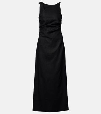 Faithfull The Brand Cera linen midi dress