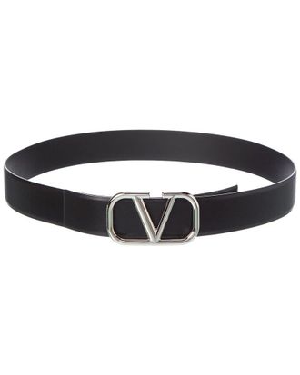 Valentino Vlogo Leather Belt