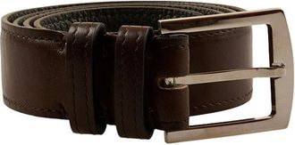 Kiton Kalfsleren Riem - Heren - Riemen - Bruin - 110 CM - Leer - Accessoires