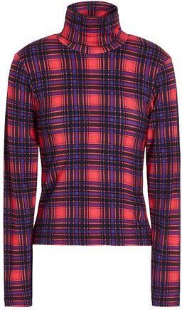 8 by YOOX PRINTED JERSEY ROLLNECK TOP