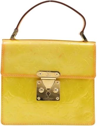 Louis Vuitton Pre-owned Handbags, female, Yellow, Size: ONE SIZE Pre-owned Canvas Handbag
