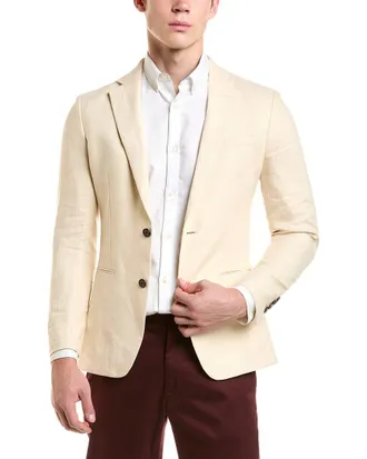 Reiss Grey Formal Linen Formal Jacket