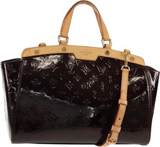 Louis Vuitton Blair Monogram Vernis Burgundy Patent_Leather Handbag (Pre-Owned)