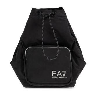 Emporio Armani Backpacks, male, Black, Size: ONE SIZE Logo Backpack