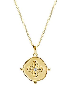 Murkani Sahara Medallion Necklace in Yellow Gold at Nordstrom