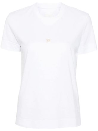 Givenchy 4G-embroidered T-shirt - White