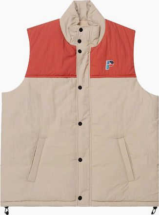 Parlez Clothing Mens Parlez Haze Range Gilet - Tan - Size: 38/Regular