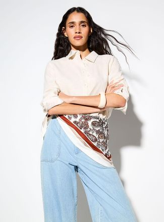 Simons Womens Paisley triangular scarf