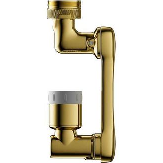 OEM Extensi&oacute;n Para Grifo, Aireador Giratorio De 1080&deg;, Ca&ntilde;o Mezclador De 2 Boquillas, Aireador Universal Para Grifos De Cocina Y Ba&ntilde;o (dorado)