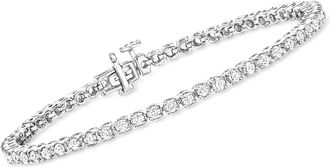 Ross-Simons Diamond Tennis Bracelet in 14kt White Gold