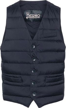 Herno Blauwe Herenjassen - Heren - Bodywarmers - Blauw - L - Jassen