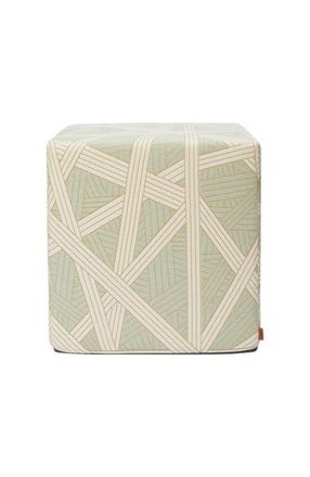 Missoni Home Nastri 40x40x40 Cm Footstool Cube With Contrasting Stitching in Green at Nordstrom