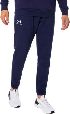 Under Armour Mens Essential Fleece Joggers Blue M