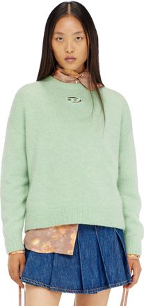 Diesel Jumper in wool and alpaca blend - Knitwear - Woman - Green