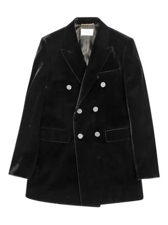 Saint Laurent Blazer met dubbele rij knopen - Zwart
