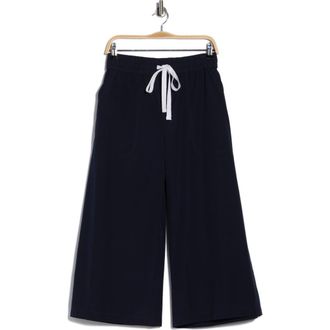 TWP Cotton Crop Wide Leg Pants in Midnight at Nordstrom Rack, Size X-Large