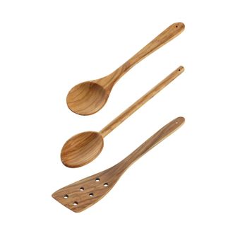 cilio Toscana Olivewood 3 Piece Cooking Utensil Set