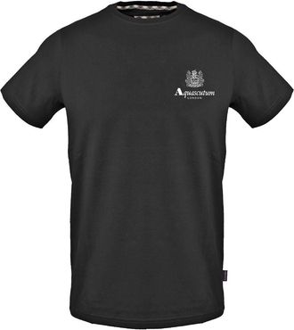 Aquascutum Heren Emblem Regular T-shirt (Zwart)