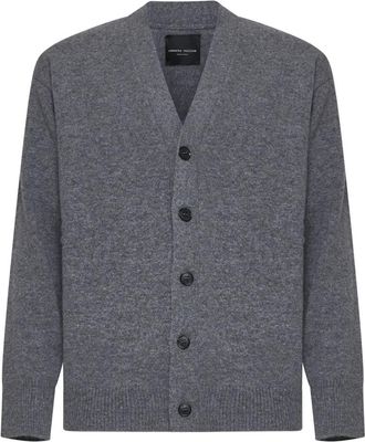Roberto Collina Grijze Sweaters voor Mannen - Heren - Vesten - Grijs - XL - Wol - Truien & Vesten