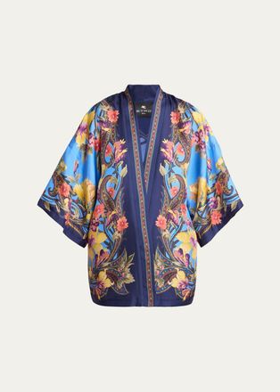 Etro Kesa Silk Jacquard Jacket